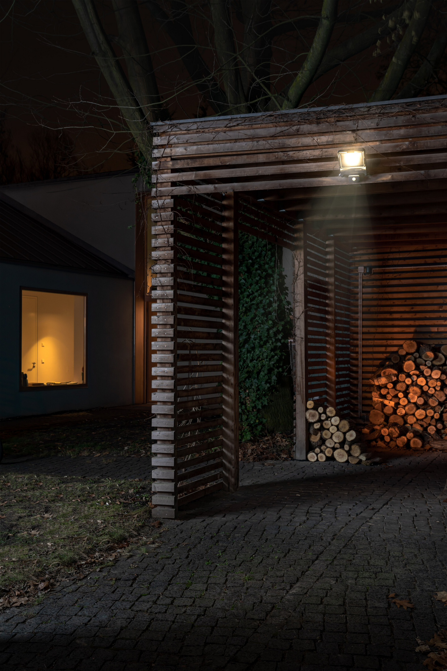 Led-valonheitin OSRAM Endura Flood 50W 4000K 5000lm IP44 harmaa tunnistimella