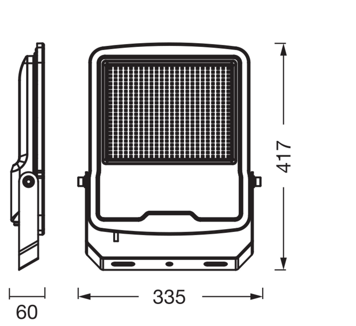 Led-valonheitin OSRAM Endura Flood 150W 4000K 18000lm IP65 harmaa