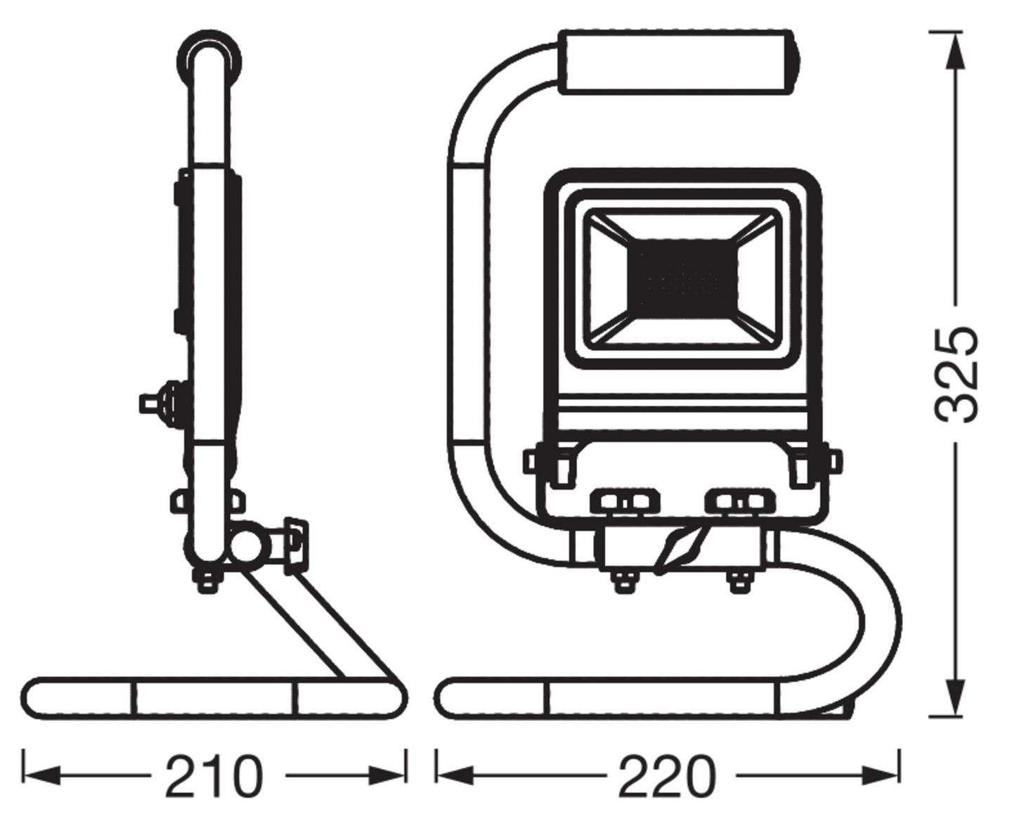 Led-työvalaisin OSRAM Worklight 30W 4000K 2700lm IP65 S-jalusta