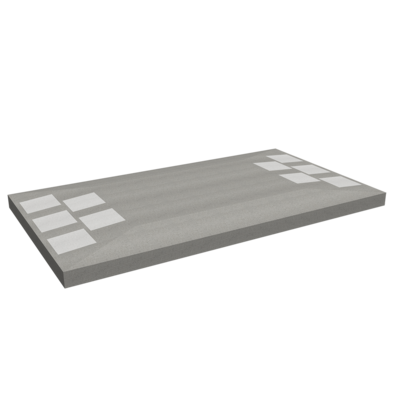 VÄGKUDDE BENDERS GRÅ, 3600X2000X150/220MM