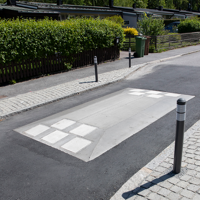 VÄGKUDDE BENDERS GRÅ, 3600X2000X150/220MM