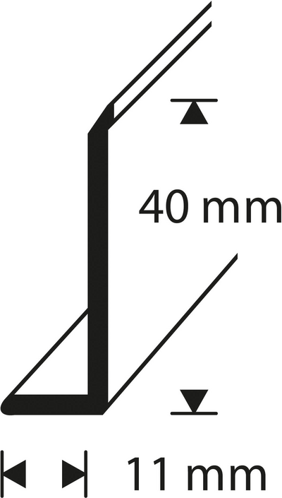 Jalkalista Tarra Dione 40mm Jl 40t-410 Valk 50m
