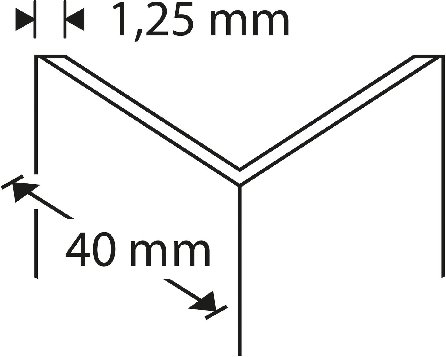 Kulmasuojalista Dione 40x40mm Nu 40-470 Musta