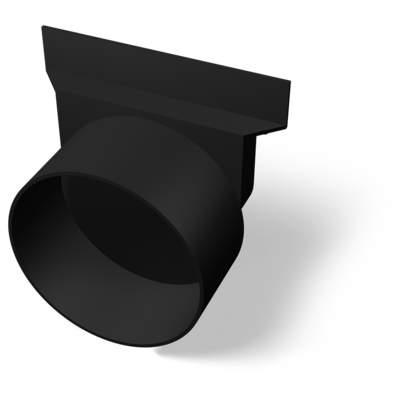 GAVEL TÄT TILL AVVATTNINGSRÄNN MED RÖRSTOS HÖGER D110MM