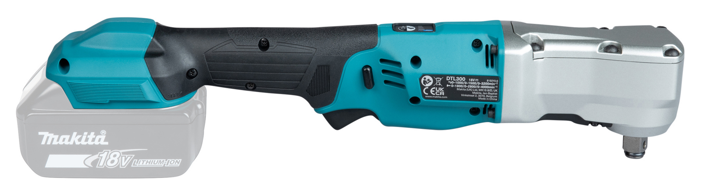 Akkumutterinväännin Makita DTL300Z iskevä kulmamalli 18V LXT runko