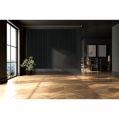 SPILEPL LEVEL SVART EIK 22X2440X605