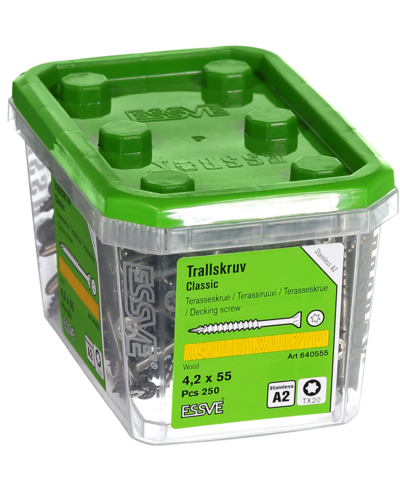 TRALLSKRUV A2 4,2X55MM 250ST