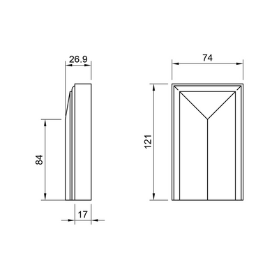 GOLVKLOSS VIT 70MM 2ST FÖR FODER