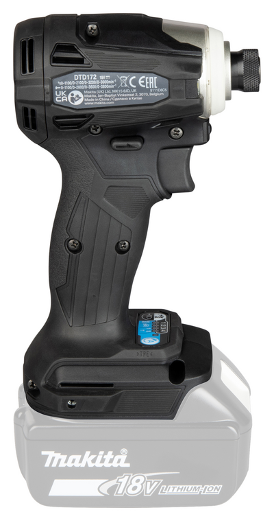 Akkuiskuruuvinväännin Makita DTD172ZB 18V LXT runko musta