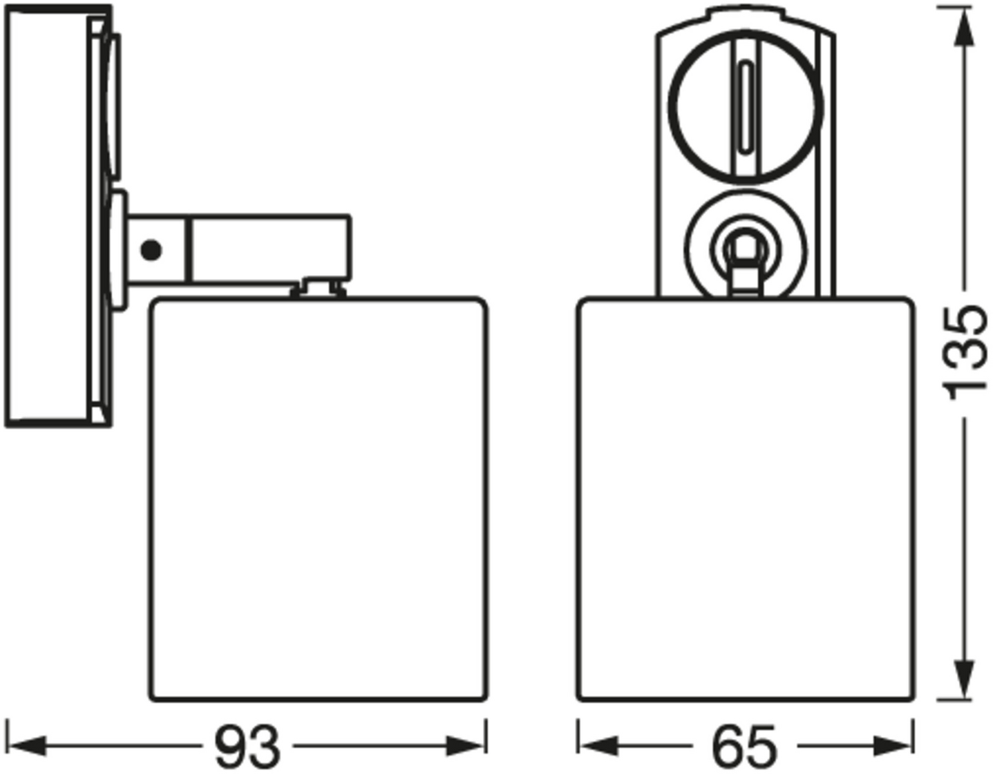 Kiskovalaisin LEDVANCE Tracklight Spot Mini Cylinder GU10 musta
