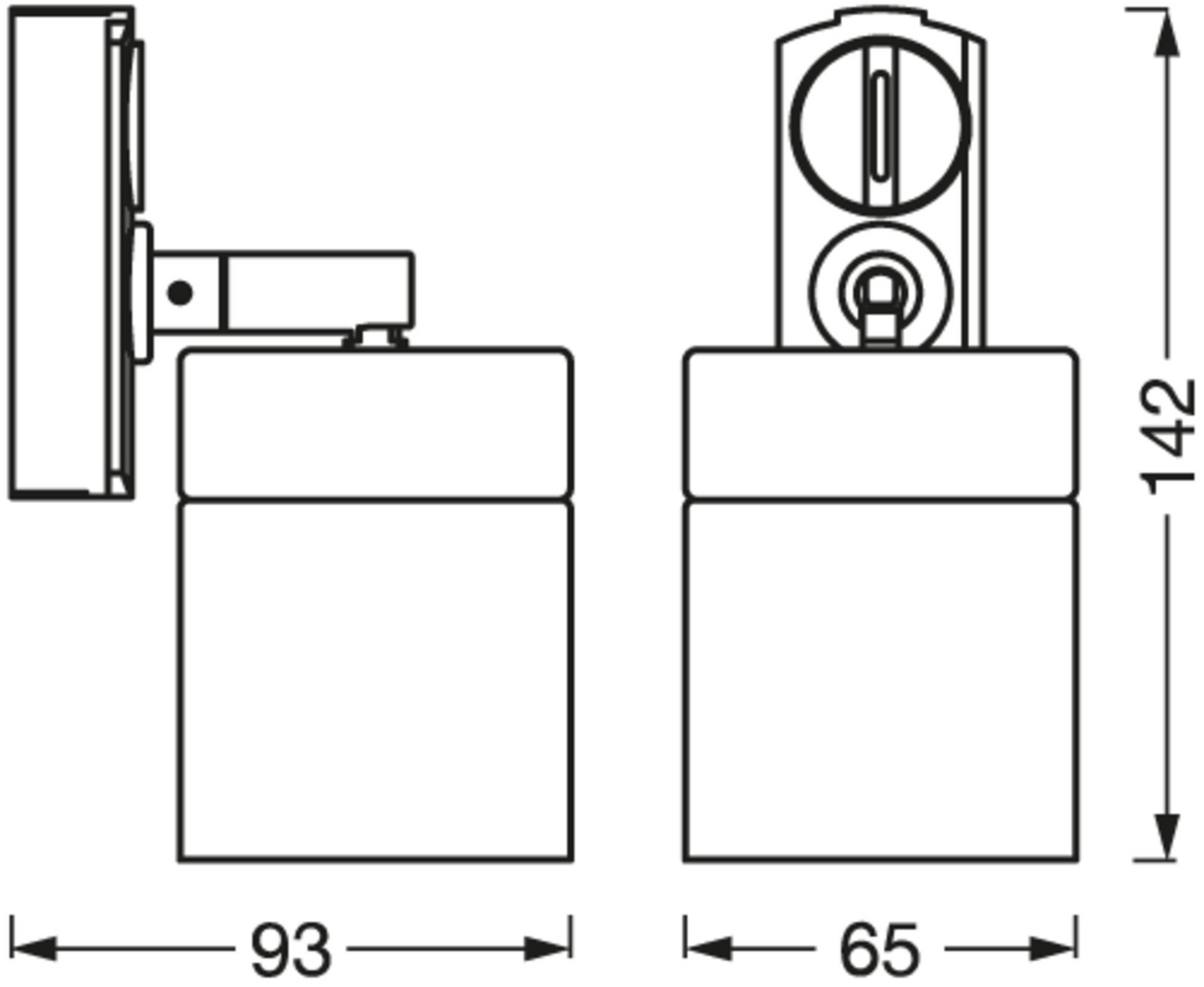 Kiskovalaisin LEDVANCE Tracklight Spot Cylinder Gold GU10 musta