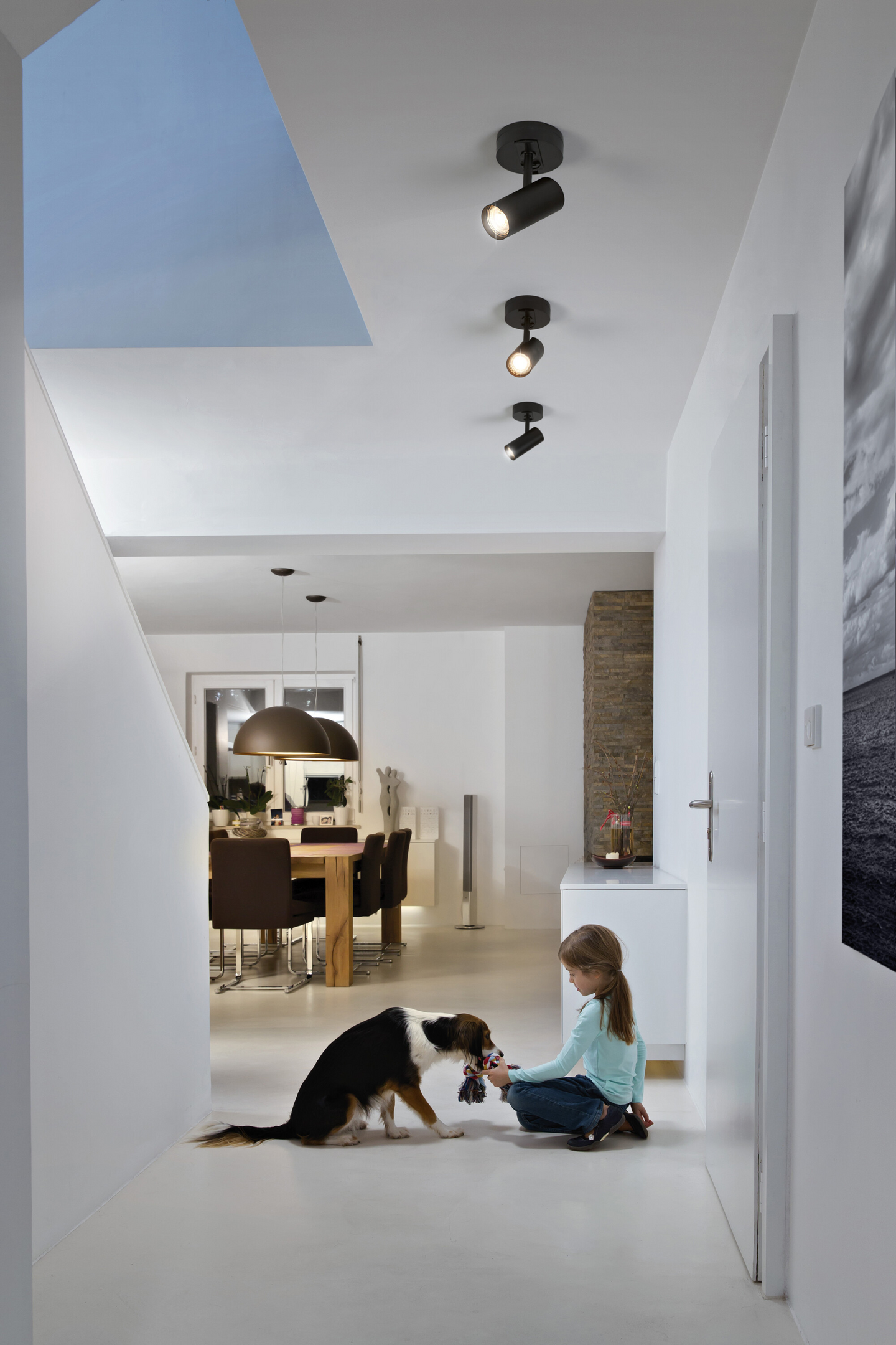 Kattoadapteri OSRAM Tracklight Base 100mm musta