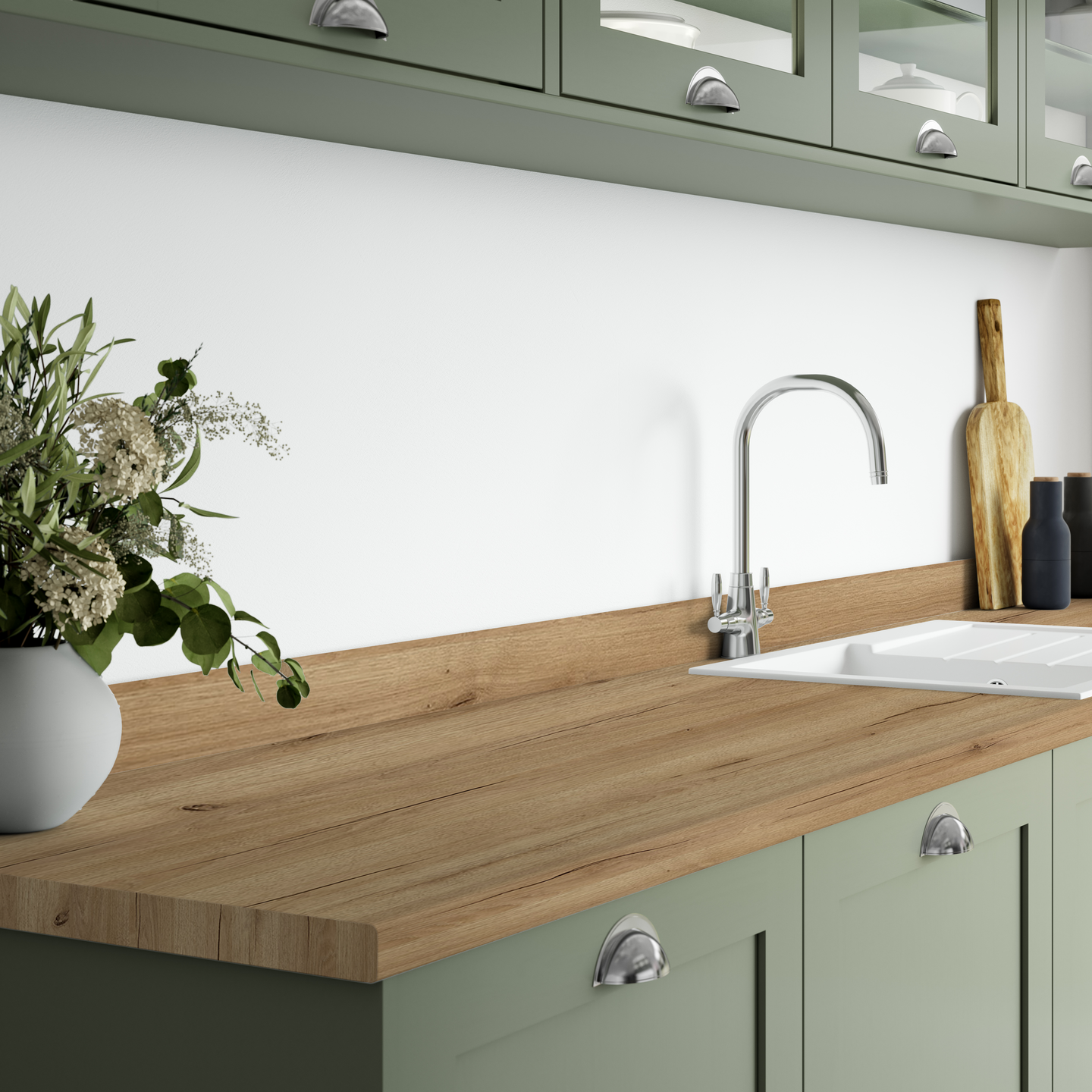 BÄNKSKIVA BO ANDREN LUNDBY OAK, 28X610X3000 LAMINAT 4 546-WH