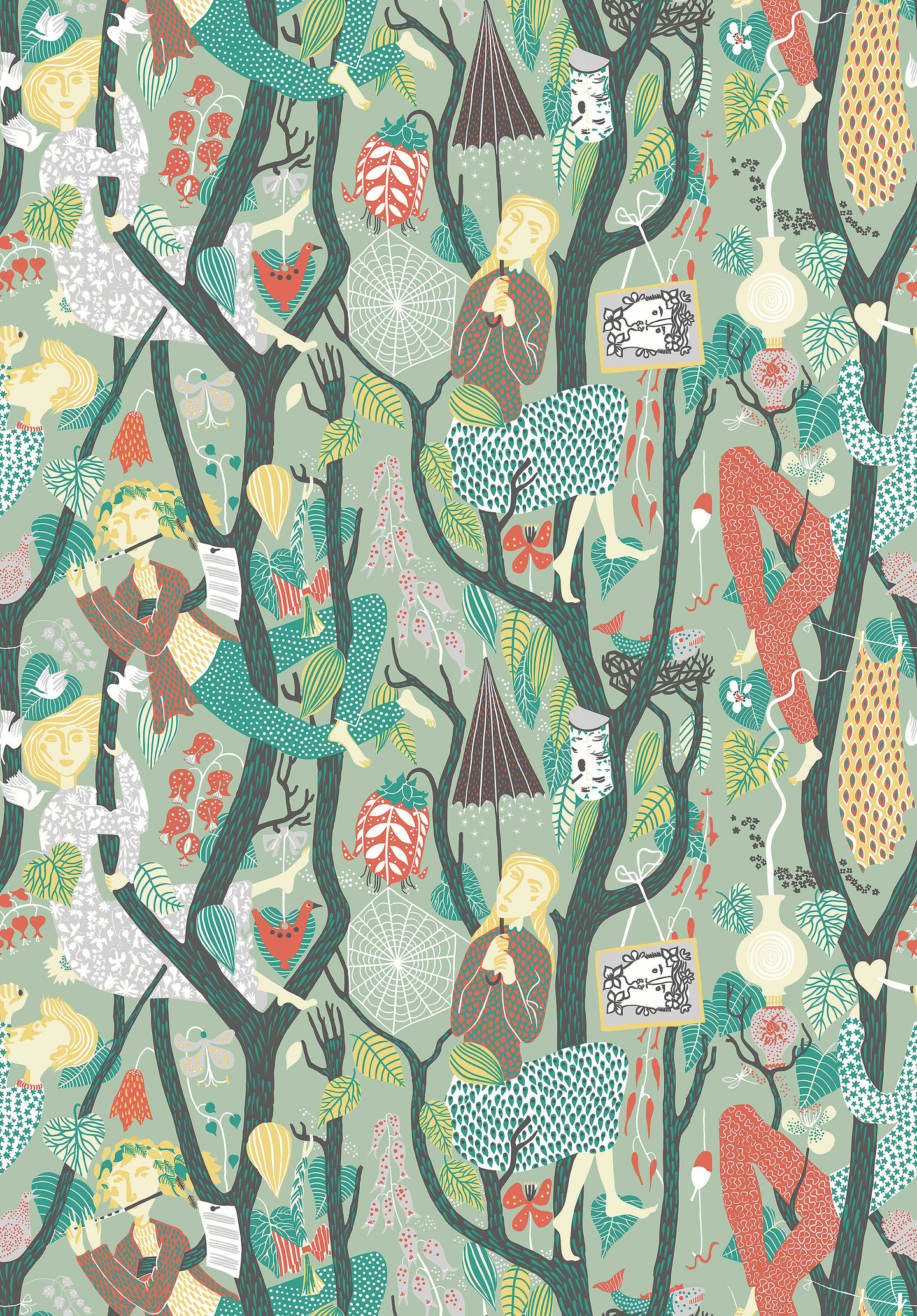 Kuitutapetti Scandinavian Designers 1376 Stig Lindberg Melodi 10,05m