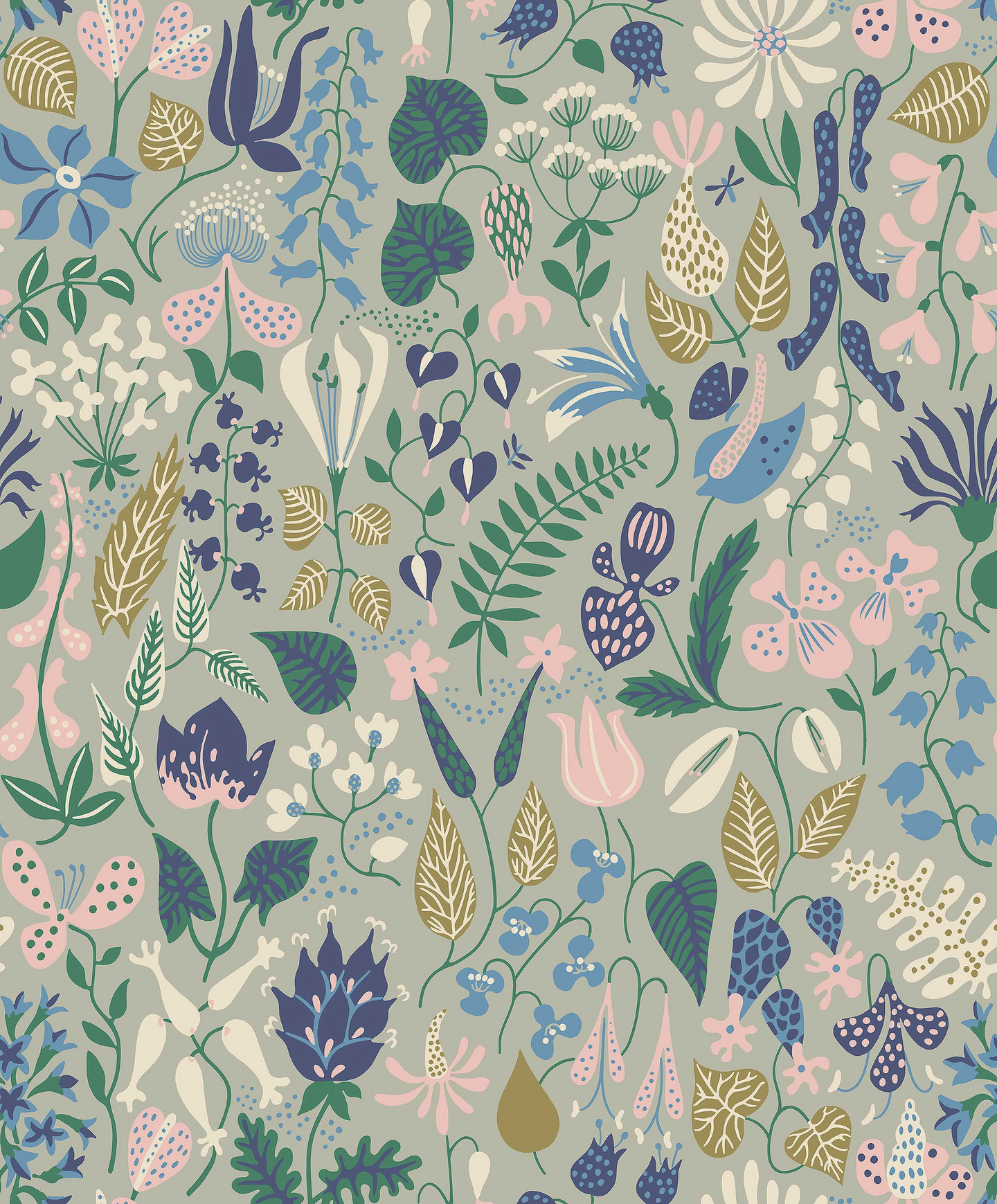 Kuitutapetti Scandinavian Designers 1370 Stig Lindberg Herbarium 10,05m