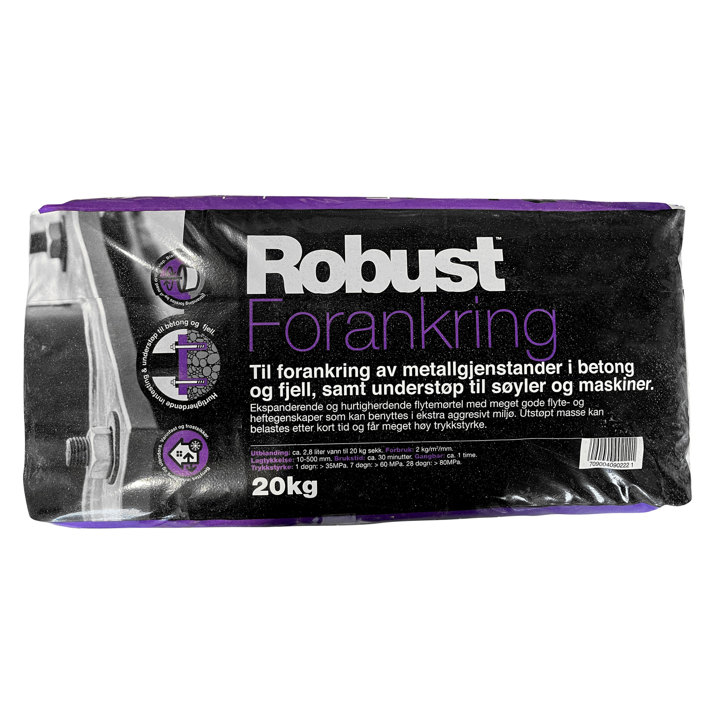 ROBUST FORANKRING 20KG EKSP. MØRTEL
