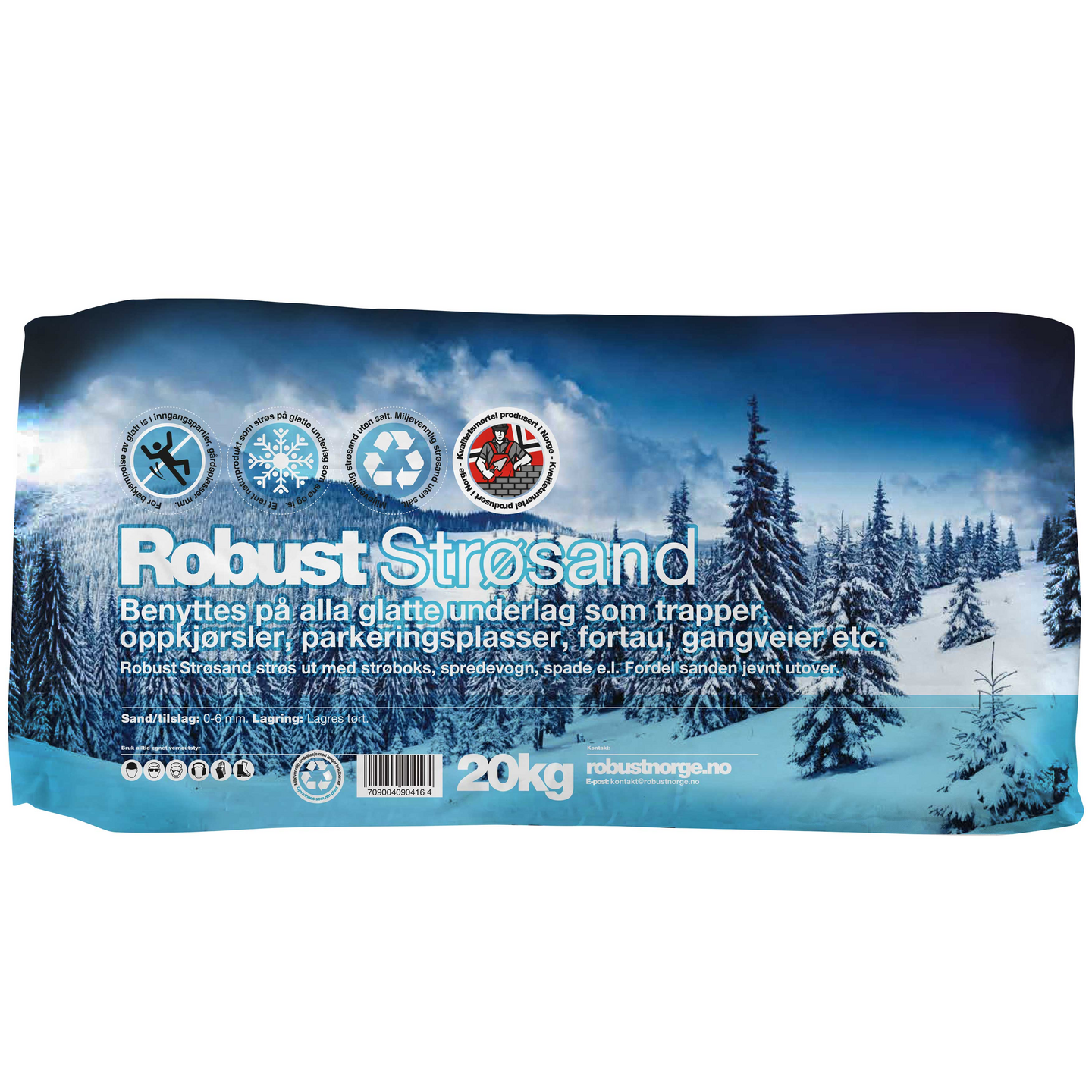 Strøsand uten salt 20kg - Robust