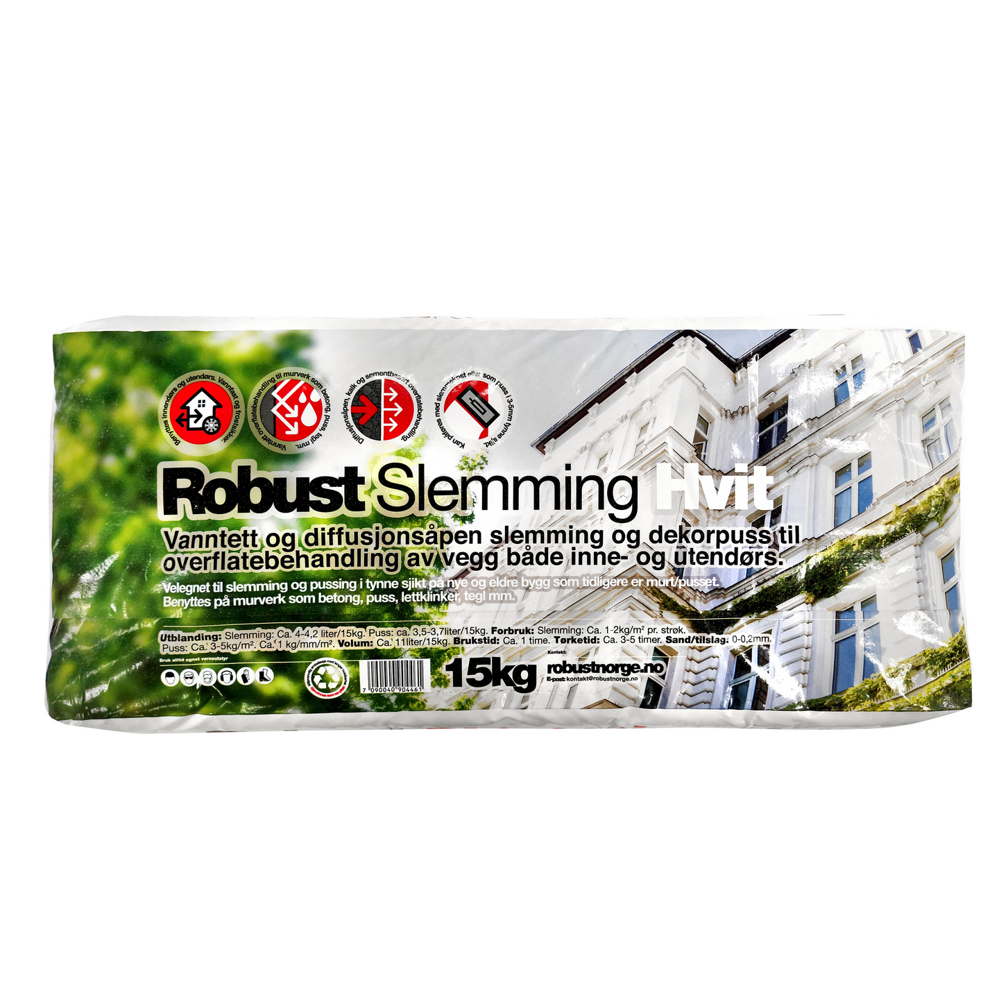 ROBUST SLEMMING HVIT 15KG
