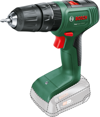 SLAGBORRMASKIN BOSCH EASYIMPACT, 18V40 CASE 2AH