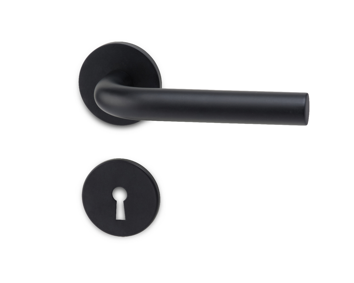 DÖRRHANDTAG HABO PORTLAND SVART, MED NYCKELSKYLT SB