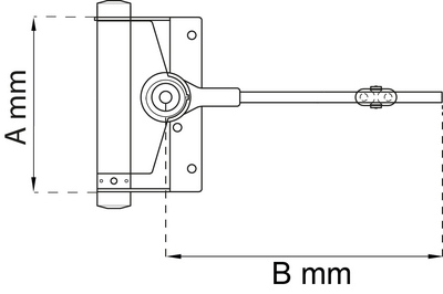DÖRRSTÄNGARE HABO 1152 EFZ 235MM