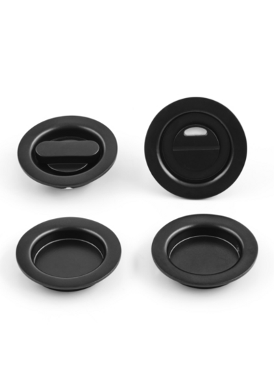 WC-BESLAG HABO SKJUTDÖRR SVART, D40MM