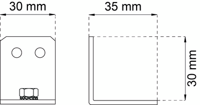 VÄGGFÄSTE HABO SF-40/75