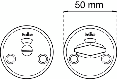 WC-BESLAG HABO A262Z KROM