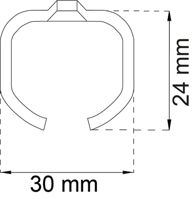SKJUTDÖRRSSKENA HABO SF-40/75 2M