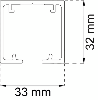 SKJUTDÖRRSSKENA HABO SF-70 2M
