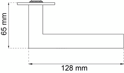 DÖRRHANDTAG HABO PHOENIX RF 316, MED RETURFJÄDER PP