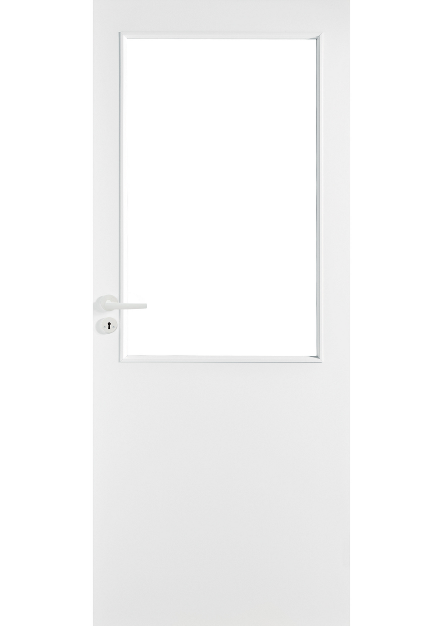 Sisäovi Cello laaka 1-ruutuinen kirkas lasi valkoinen