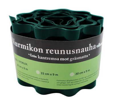 Nurmikon reunusnauha Tarha 10 cm x 9 m vihreä