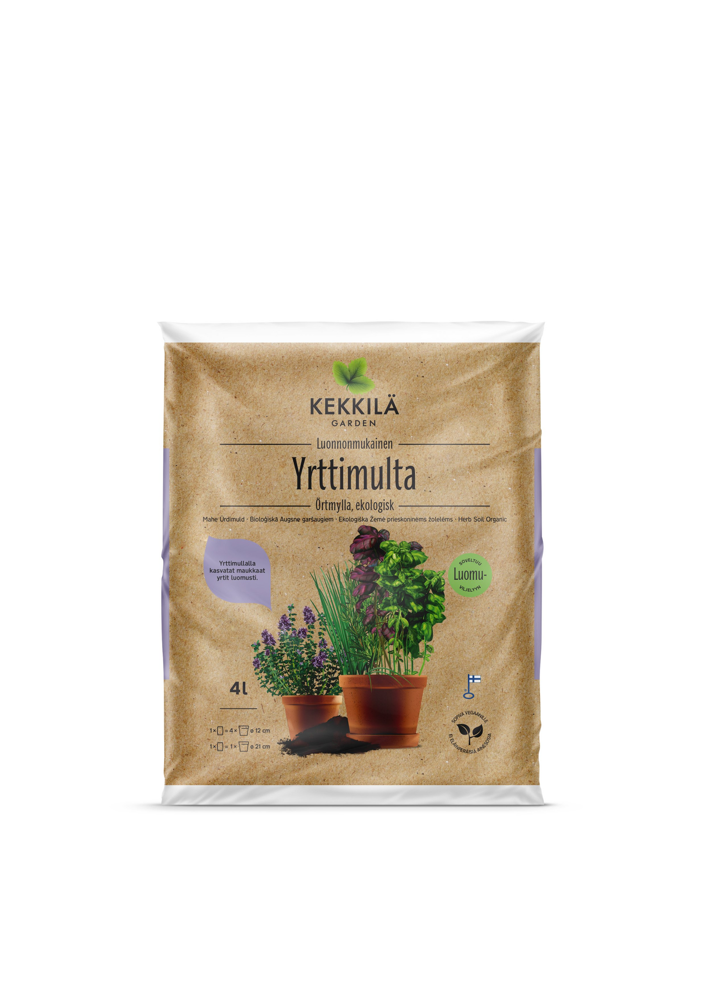 Yrttimulta Kekkilä luonnonmukainen 4l