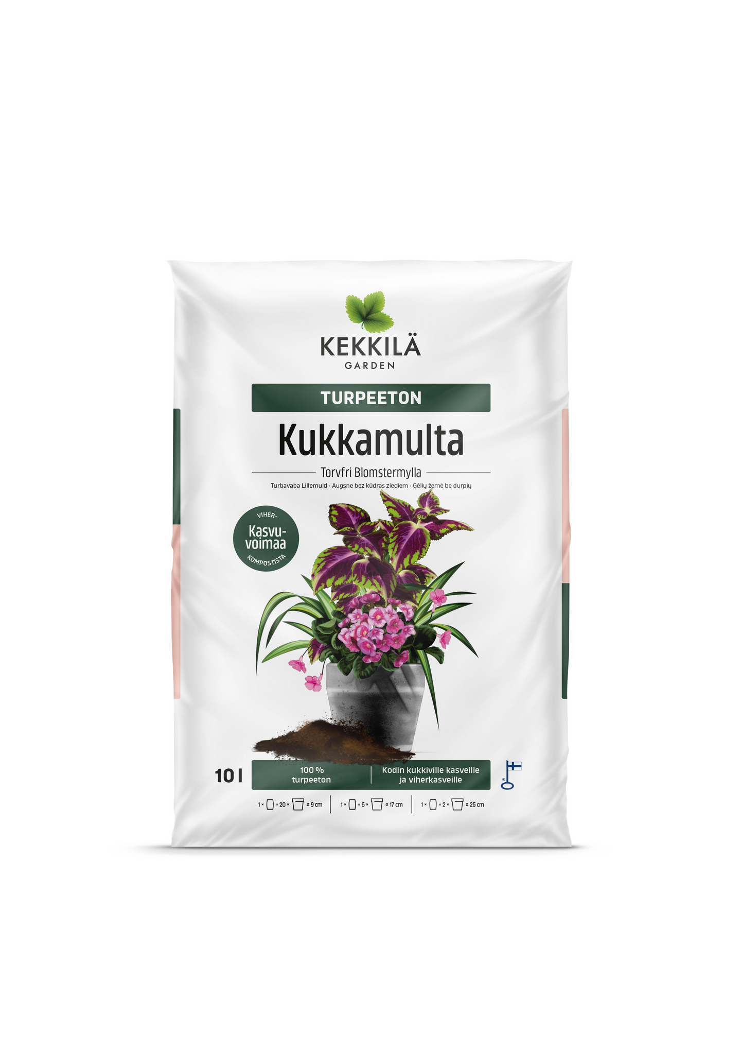 Turpeeton kukkamulta Kekkilä 10l