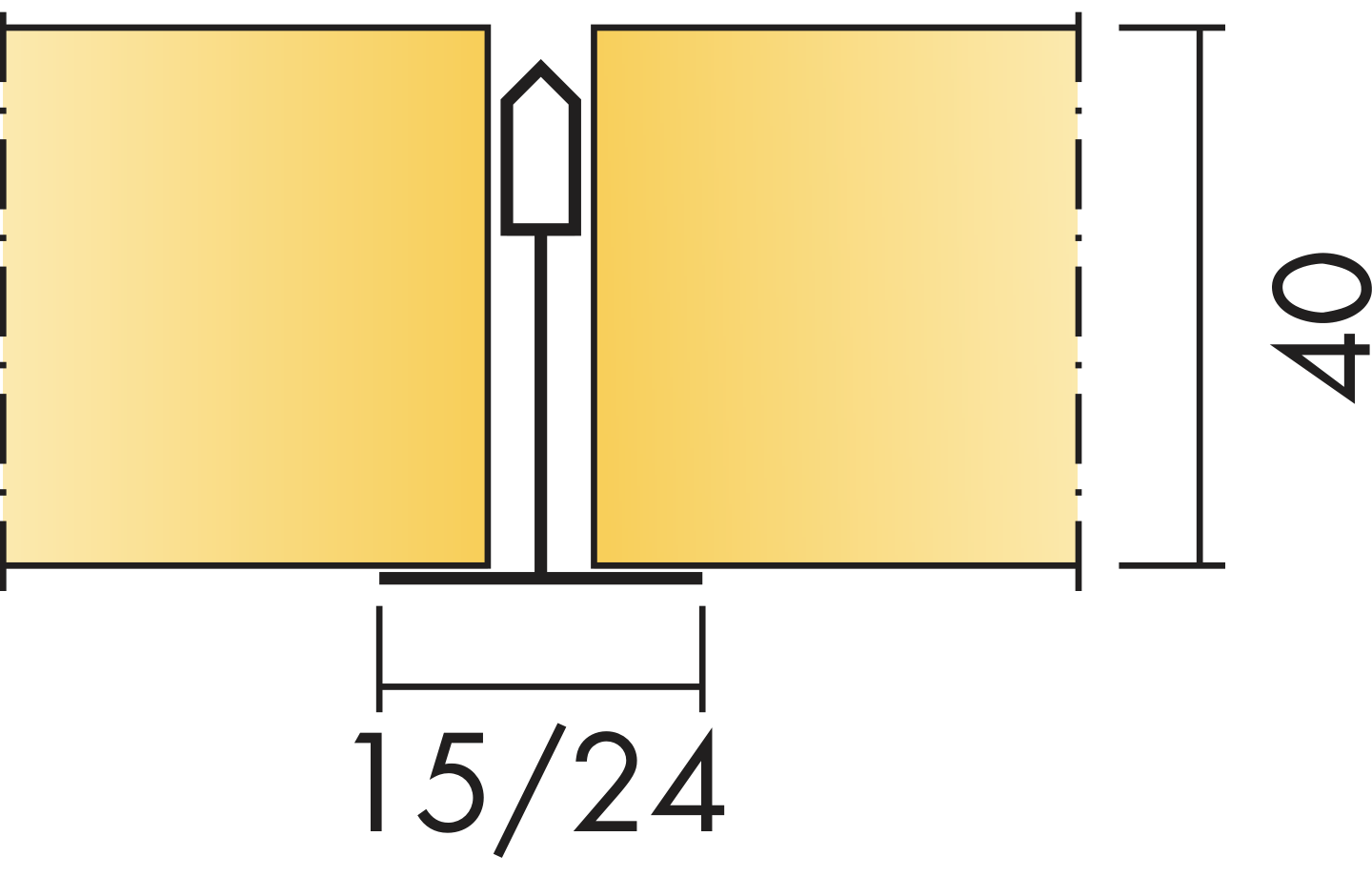 AKUSTIKTAK MASTER A 60X60 VIT 40MM T15/T24 7,2M²