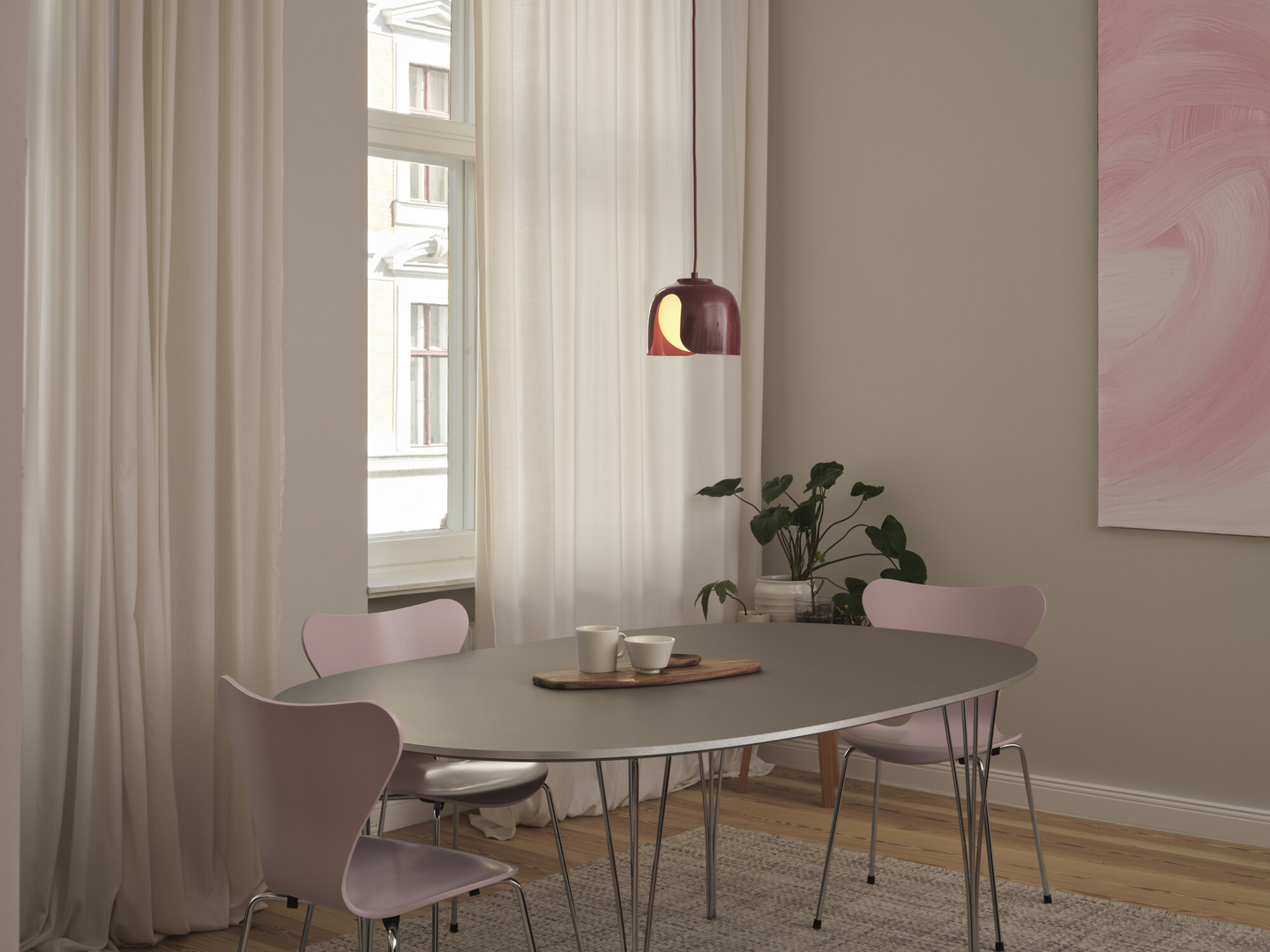 Riippuvalaisin OSRAM Decor Corolle E27 punainen