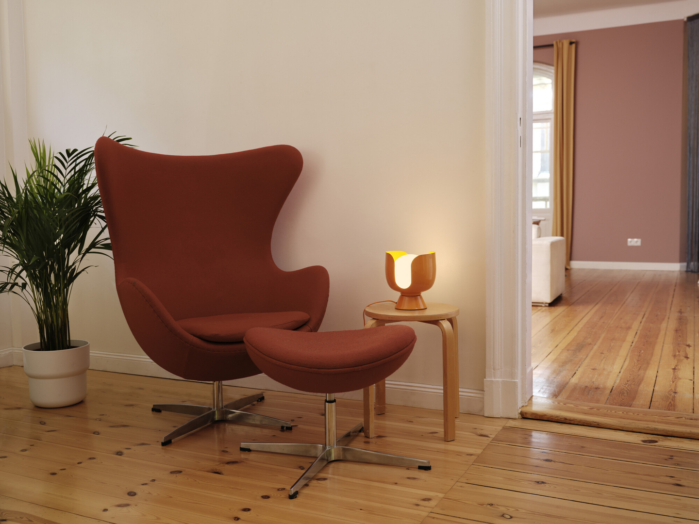 Pöytävalaisin OSRAM Decor Corolle Chalice E14 oranssi