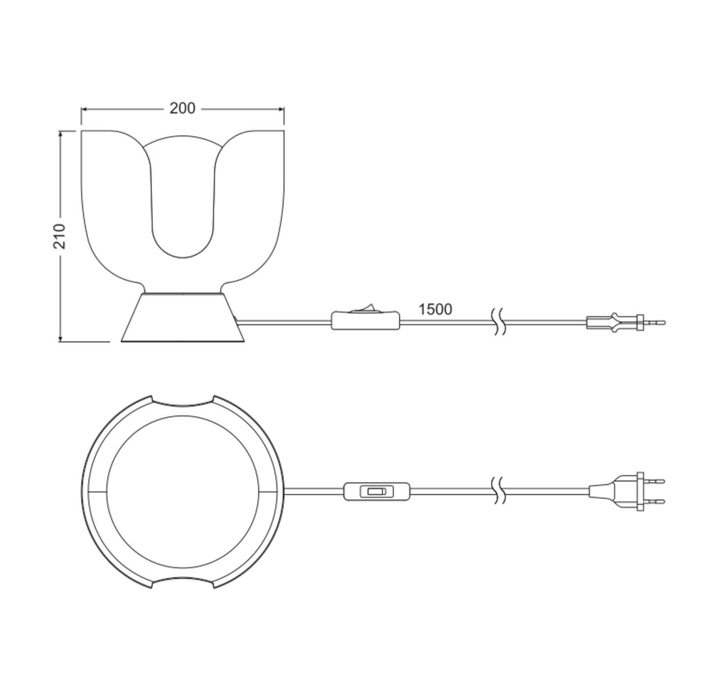 Pöytävalaisin OSRAM Decor Corolle Chalice E14 virheä