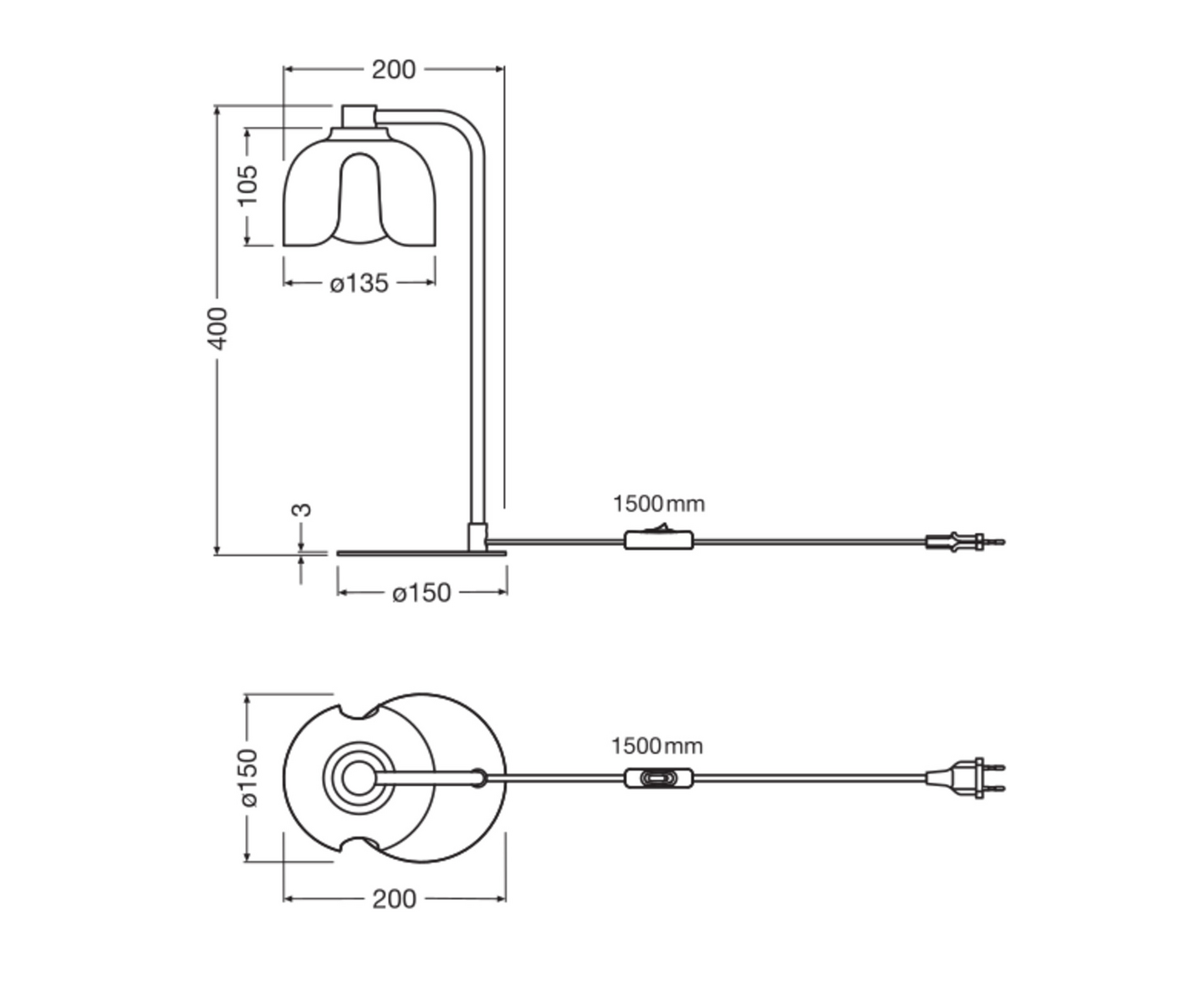 Pöytävalaisin OSRAM Decor Corolle G9 oranssi