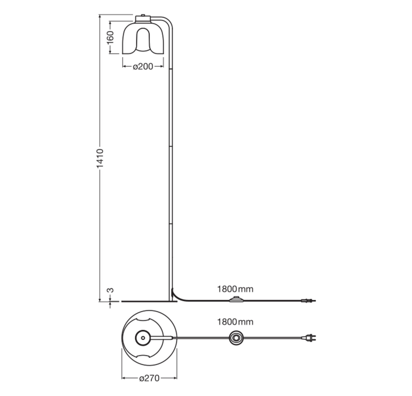 Lattiavalaisin OSRAM Decor Corolle E27 oranssi