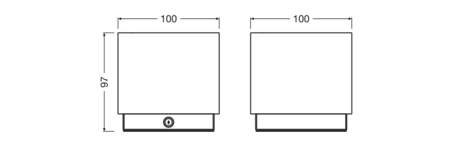 Pöytävalaisin OSRAM Decor Gleam 2W USB Touch 2700/3300/4500K DIM valkoinen