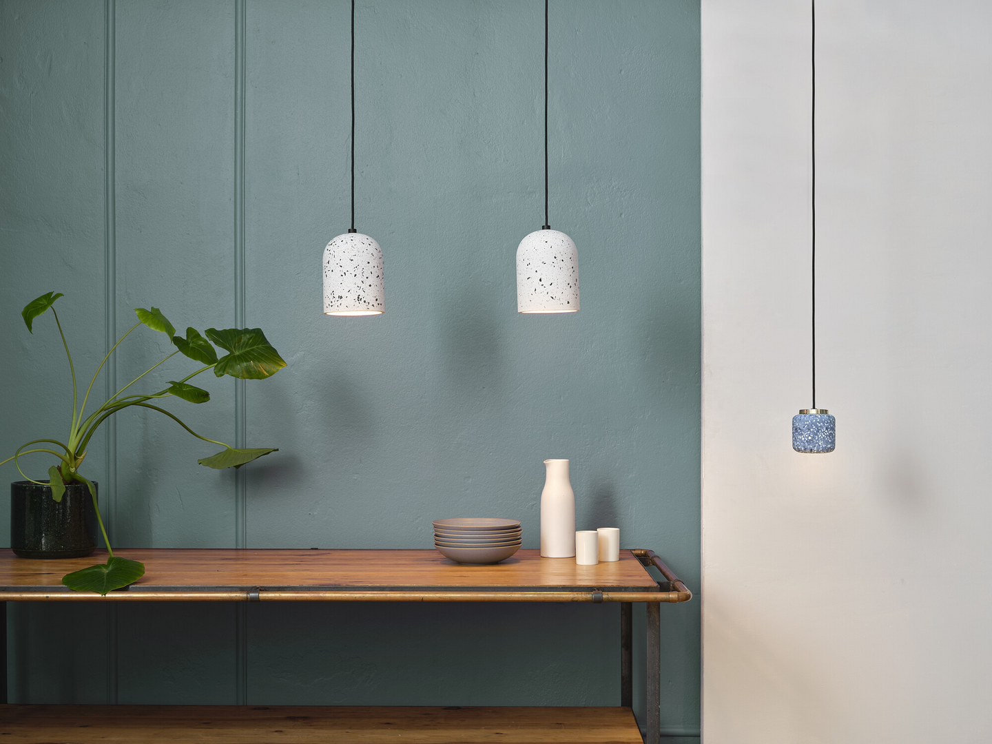 Riippuvalaisin OSRAM Decor Terrazzo Pill E27 valkoinen