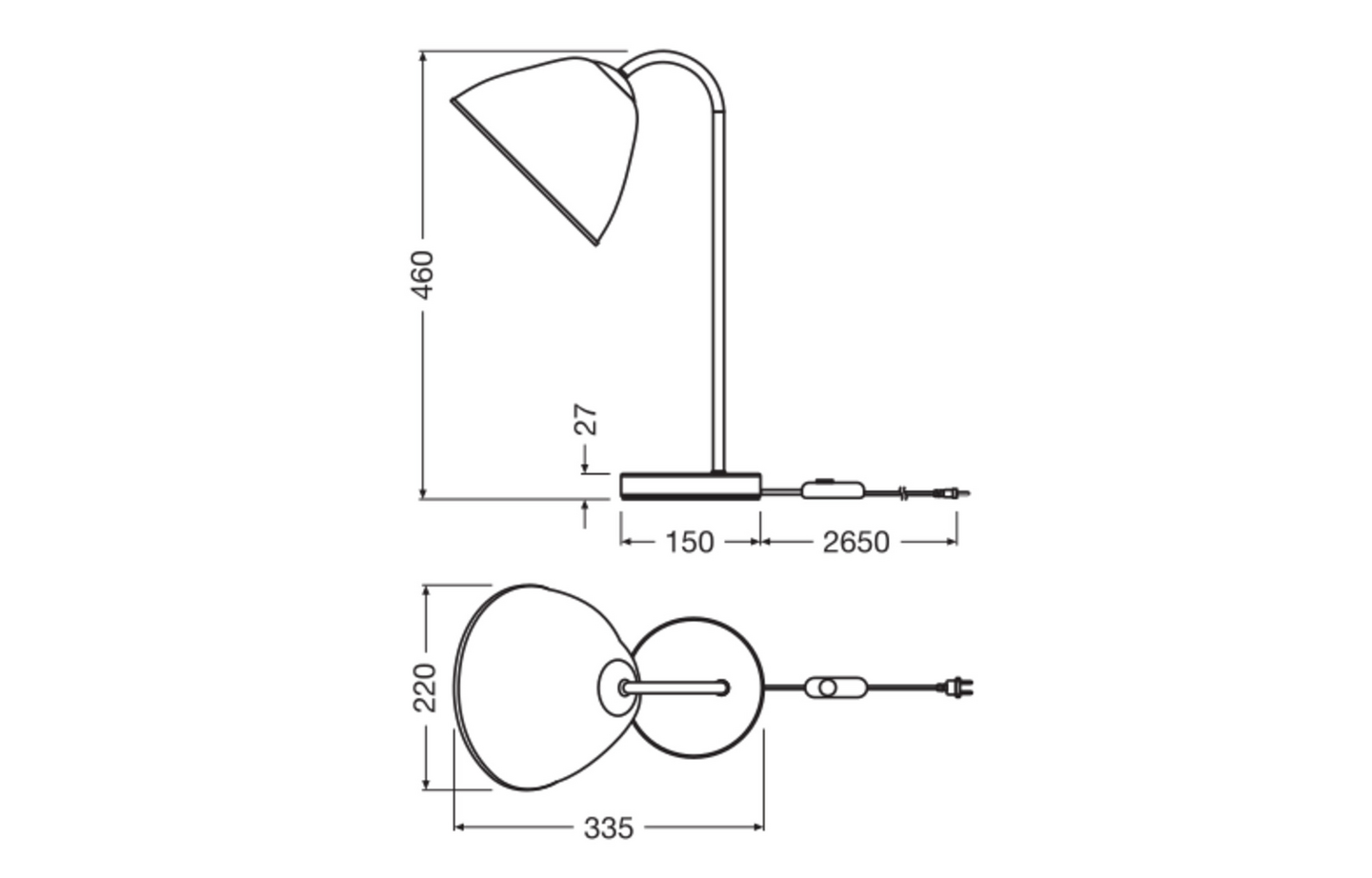 Pöytävalaisin OSRAM Decor Camel Bell E14 DIM valkoinen