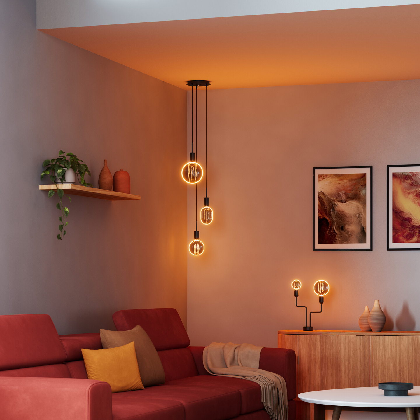 Sisustuslamppu OSRAM Vintage 1906 Globe130 4W 1800K 110lm E27 Smoke O-filamentti