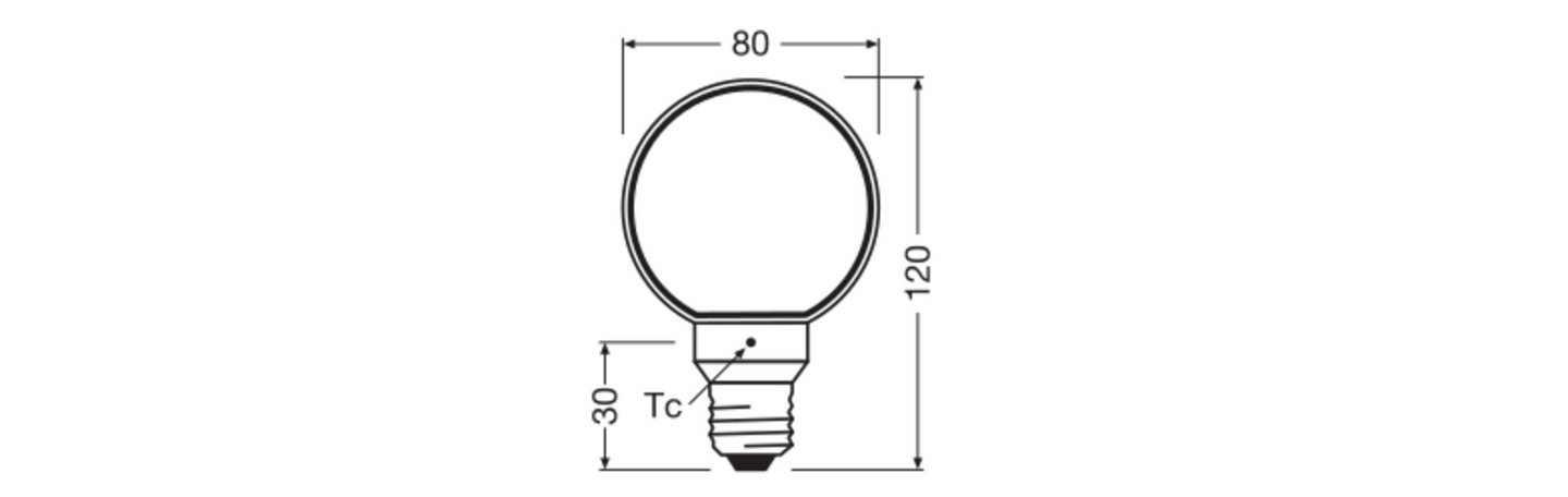 Sisustuslamppu OSRAM Vintage 1906 Globe80 4W 1800K 220lm E27 Gold O-filamentti