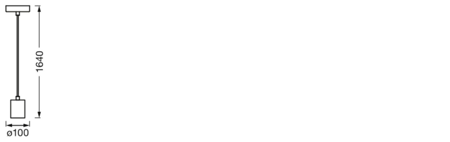 Riippuvalaisin OSRAM Vintage 1906 Pendulum Round musta E27