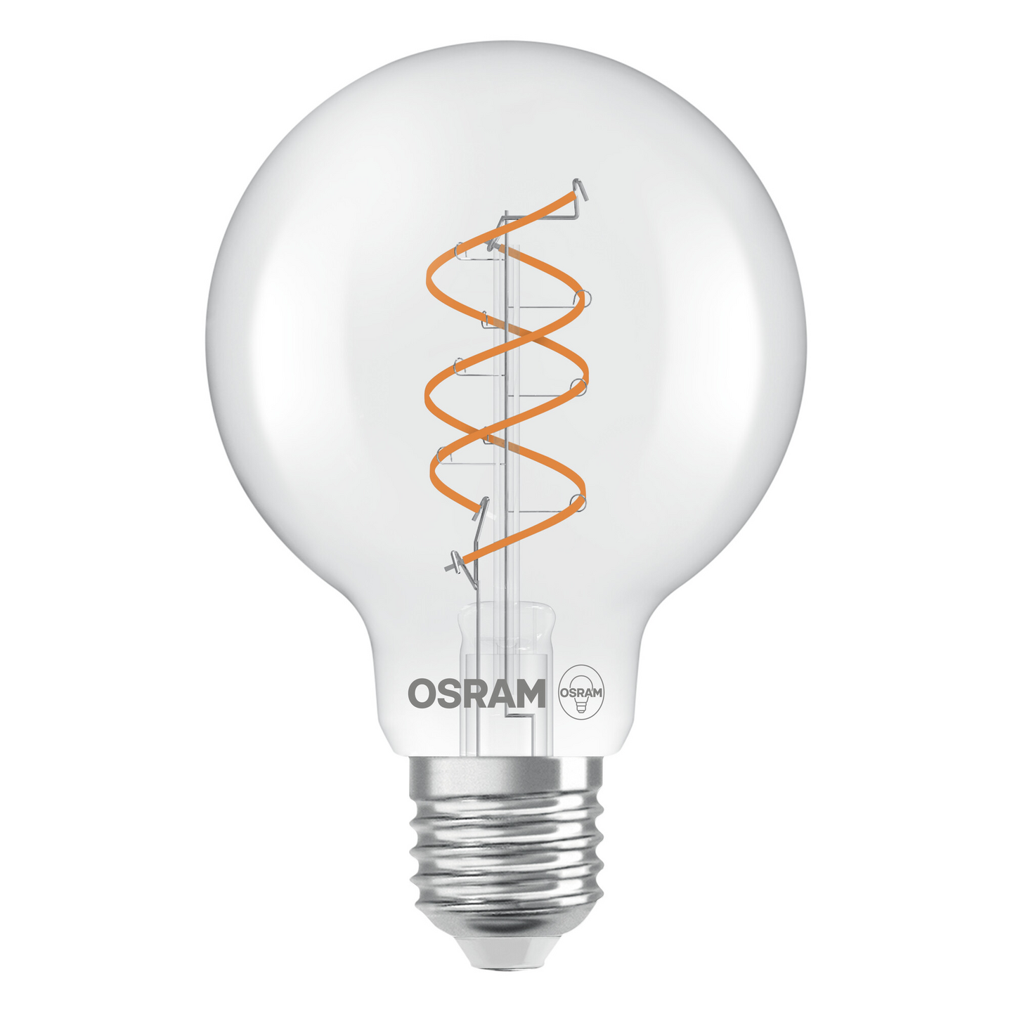 Sisustuslamppu OSRAM Vintage 1906 Globe 80 7,2W 2700K 806lm E27 kirkas Spiral