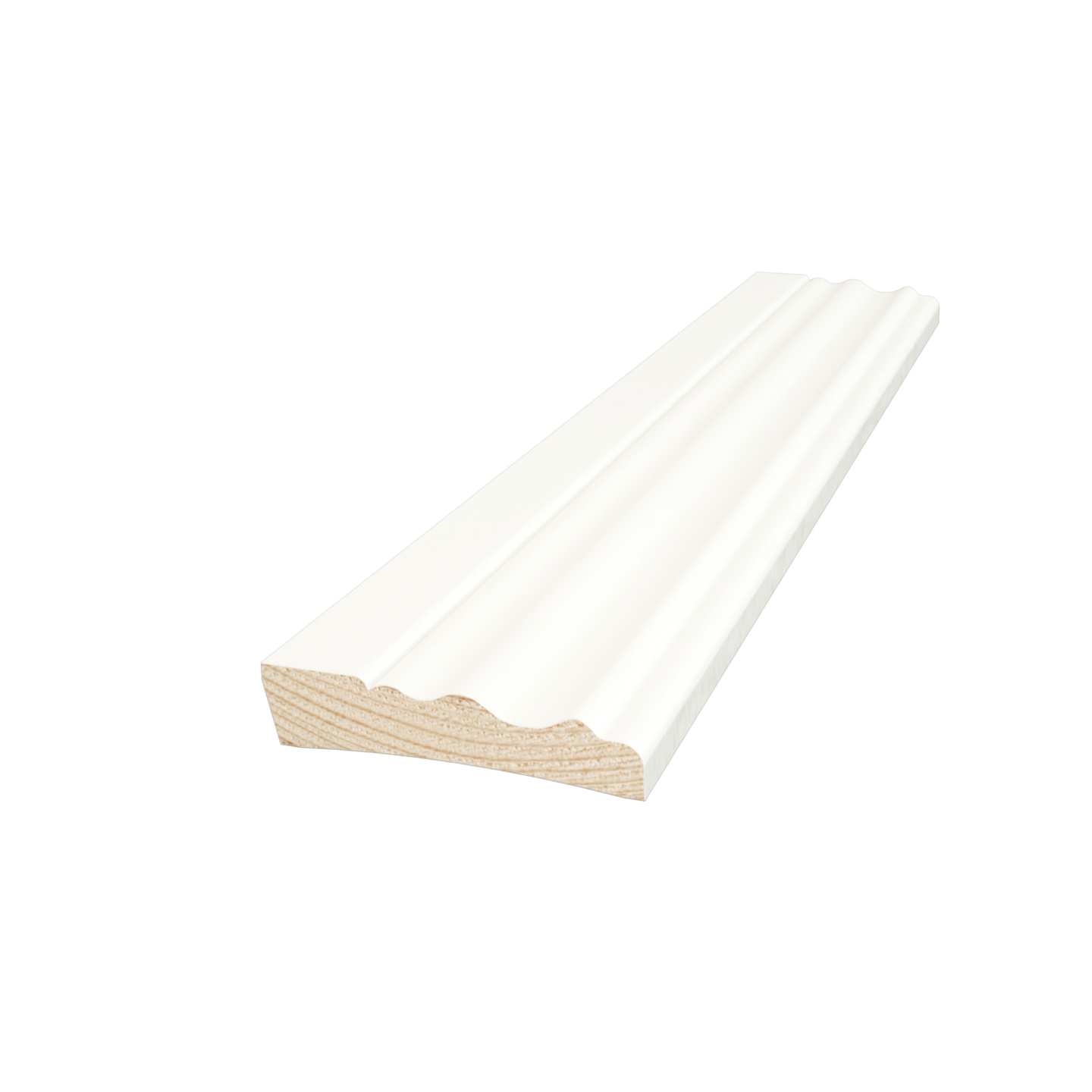 SOCKEL MOELVEN WOOD ANTIK VIT 15X69X4200, ANNA S0502-Y