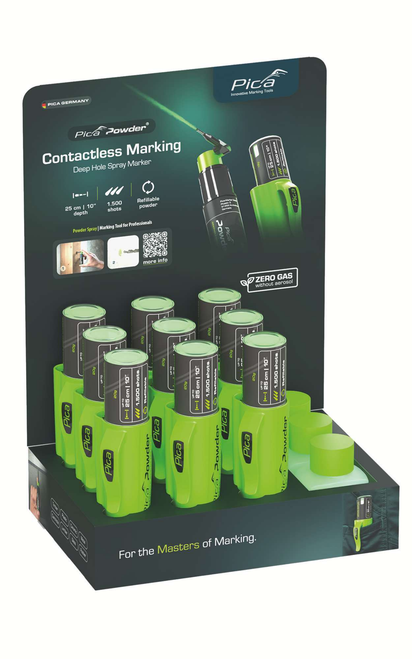 Merkkaustyökalusetti Pica Powder 12-osainen